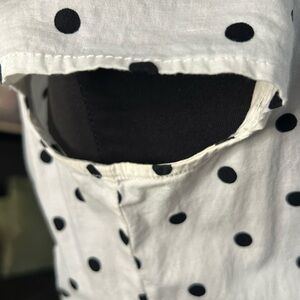 Bailey Blue Black and White Polka Dot Dress